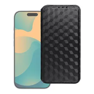 Flipové pouzdro Cubic Book pro Apple iPhone 17, černá