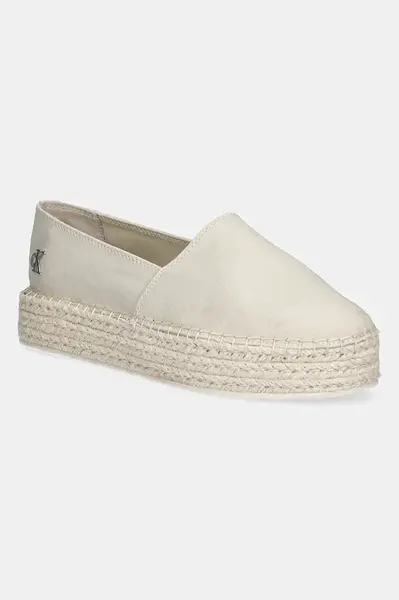 Espadrilky Calvin Klein Jeans FLATFORM ESPADRILLE MG/HDW
