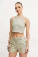 Top s příměsí lnu Marella STILLA béžová barva, 2513161172200