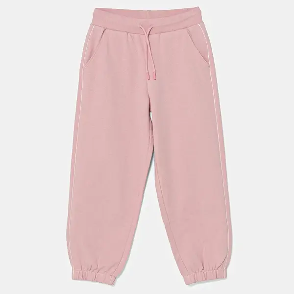 Dětské bavlněné tepláky United Colors of Benetton růžová barva, 3UNICF060
