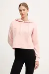Mikina Guess NEW ALISA dámská, růžová barva, s kapucí, s potiskem, V2YQ08 K7UW2