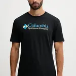 Tričko Columbia CSC Basic Logo pánské, černá barva, s potiskem, 1680053