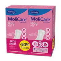 MOLICARE Lady inkontinenční vložky 0,5 kapek duopack 2x28ks