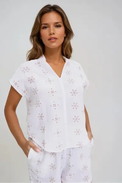 Marisse White Cotton Shirt