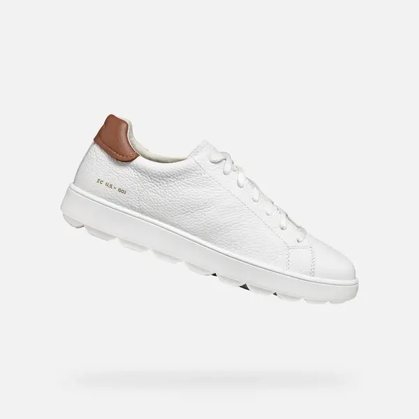 Bílé pánské tenisky Geox Spherica ECUB-1 - Pánské