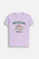 Dětské tričko Coccodrillo fialová barva, EVERYDAY GIRL A