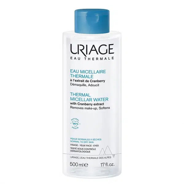 Uriage Micelární termální voda pro normální až suchou pleť Eau Thermale (Thermal Micellar Water) 500 ml