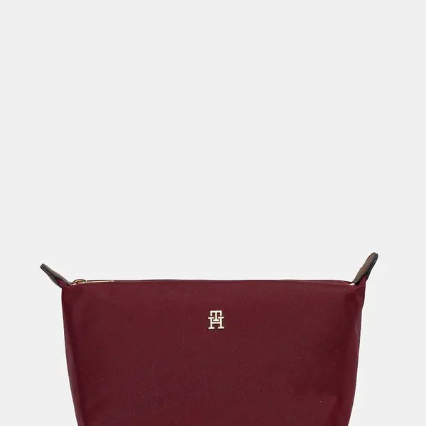 Kosmetická taška Tommy Hilfiger vínová barva, AW0AW17727