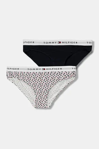 Dětské kalhotky Tommy Hilfiger 2-pack černá barva, UG0UG00751