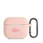 Pouzdro Lacoste Liquid Silicone Glossy Printing Logo pro Airpods 1/2, pink