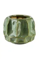 Květináč Affek Design Divine 14 x 17 x 15 cm zelená barva