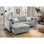 Livetastic ROHOVÁ ROZKLÁDACÍ POHOVKA, textil, barvy stříbra