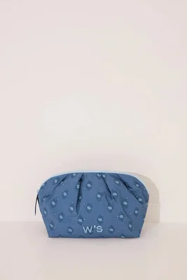 Kosmetická taška women'secret modrá barva, 4842924