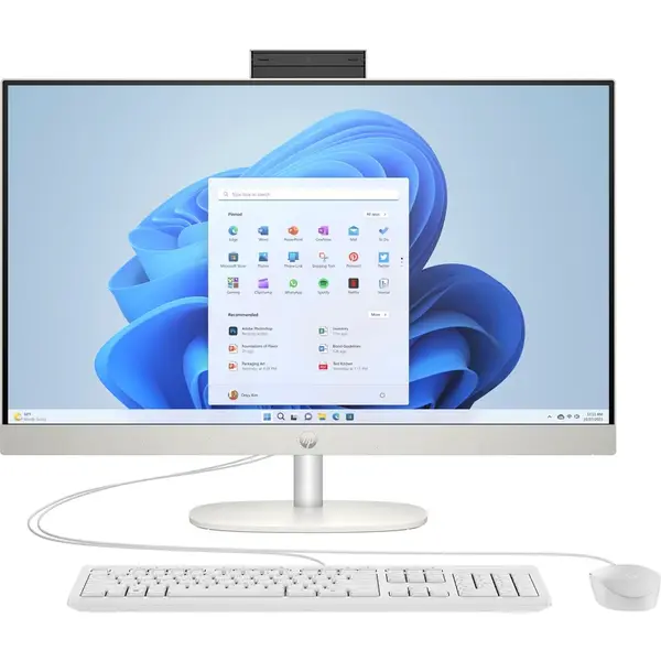 HP 27 27-cr0001nc 8E4V0EA#BCM Počítač All-in-one, 27", FHD, R5-7520U, 16GB, 512GB SSD, AMD int, W11H, White, 2R