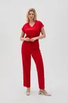 Marisse Women's Trousers L-Sp-4616 Red