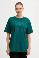 Bavlněné tričko Dkny dámské, zelená barva, DP5T1470