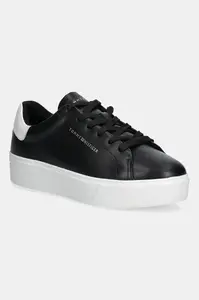 Tommy Hilfiger Kožené tenisky Tommy Hilfiger CHIC PLATFORM CUPSOLE PATENT