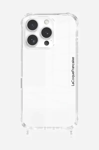 Obal na telefon LaCoqueFrançaise iPhone 16 Pro průhledná barva