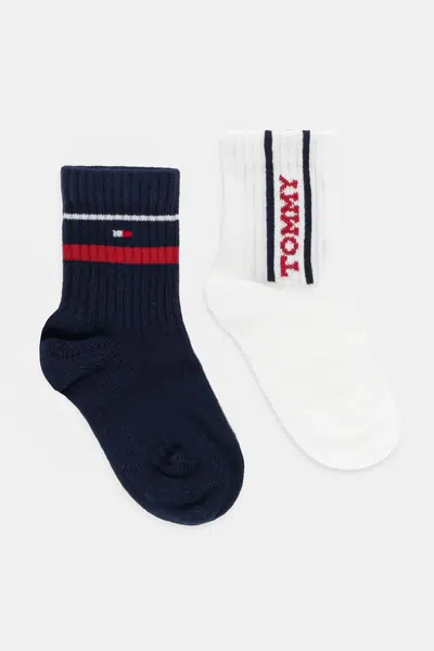 Dětské ponožky Tommy Hilfiger 2-pack tmavomodrá barva, 701236339