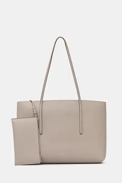 Kabelka Calvin Klein béžová barva, LV04F3274G