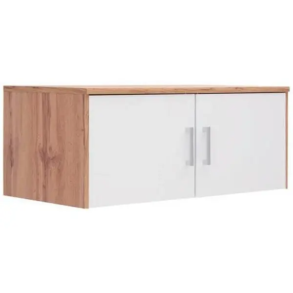 Xora NÁSTAVEC NA SKŘÍŇ, bílá, dub wotan, 106/43/54 cm