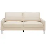 Pure Home Lifestyle DVOUMÍSTNÁ POHOVKA, béžová, pravá kůže