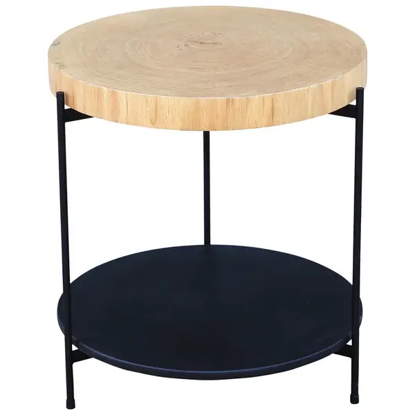 Waldwelt ODKLÁDACÍ STOLEK, dub, černá, barvy dubu