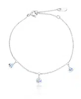 Beneto Exclusive Elegantní stříbrný náramek s topazy TOPAGB5/20