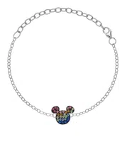Disney Hravý stříbrný náramek Mickey Mouse BS00025SRML-S