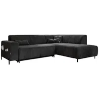 MID.YOU ROHOVÁ SEDAČKA, textil, tmavě šedá