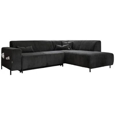 MID.YOU ROHOVÁ SEDAČKA, textil, tmavě šedá