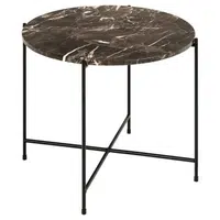 XXXL ODKLÁDACÍ STOLEK, hnědá, tmavě hnědá, kámen, 52/52/40 cm