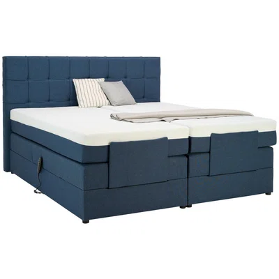 Moderano POSTEL BOXSPRING, 180/200 cm, modrá