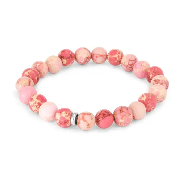 Agato Korálkový náramek z císařského jaspisu MINK128/17