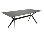 Hom`in JÍDELNÍ STŮL, šedá, černá, 180/90/75 cm