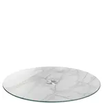 Leonardo SERVÍROVACÍ PODNOS, sklo, kov, 33 cm