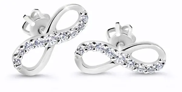 Cutie Jewellery Úžasné náušnice ve tvaru nekonečna Z60149-30-10-X-2