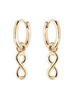 Troli Minimalistické pozlacené náušnice kruhy 2v1 PO/SE09327A