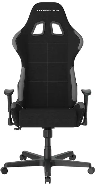 Herní židle DXRacer FORMULA černo-šedá, látková, sezení 8+ hodin denně
