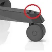 Krytky na kříž na DXRacer kovový velký, trojúhelníky černé, sada 5 ks