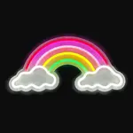 2Kids Toys Led neon light lampička Duha s mraky