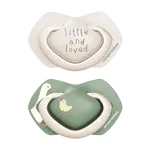 CANPOL BABIES Dudlík silikonový symetrický Light touch Goose 6-18m, 2 ks
