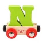 Bigjigs Rail Vagónik dřevěné vláčkodráhy - Písmeno N