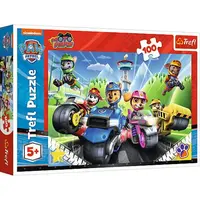 Trefl Puzzle 100 dílků - Paw Patrol na motorkách / Viacom PAW Patrol