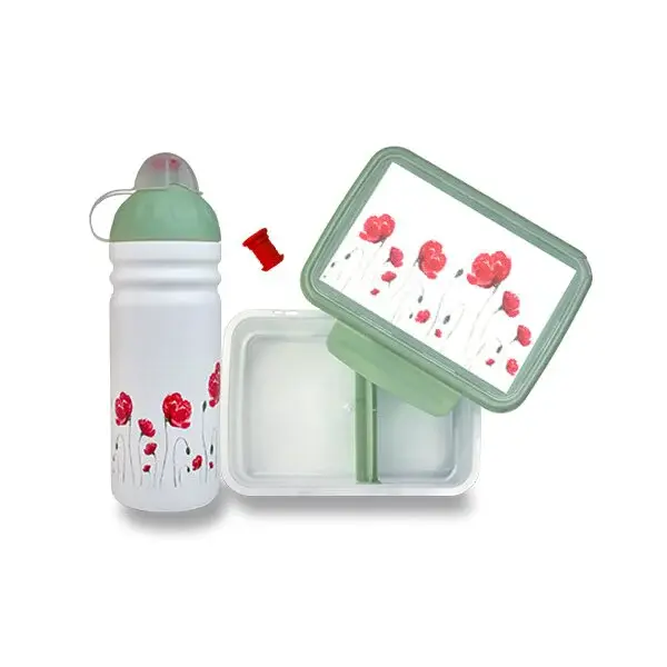 Set Zdravá lahev 0,7 l a Zdravá sváča - Vlčí máky