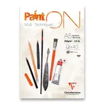 Blok Clairefontaine Paint'ON White - A5, 40 listů, 250 g