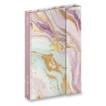 Magnetický týdenní diář Presco Notique 2026 - růžový mramor