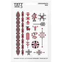 TATTonMe Voděodolné dočasné tetovačky Lidové vzory mix