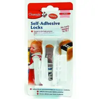 CLIPPASAFE Samolepící pojistka skříněk a zásuvek 2ks