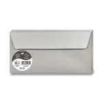 Obálka Clairefontaine, DL, samolepicí, 20 ks - stříbrná